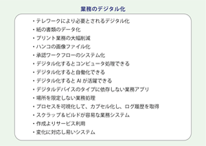 加速する業務のデジタル化