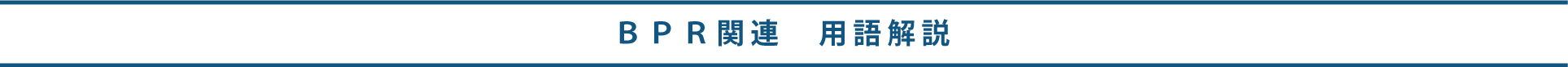 業務プロセス改革　用語解説