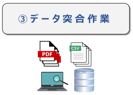 ③ データ突合作業