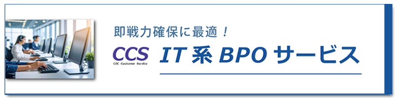 即戦力確保に最適！IT系BPOサービス